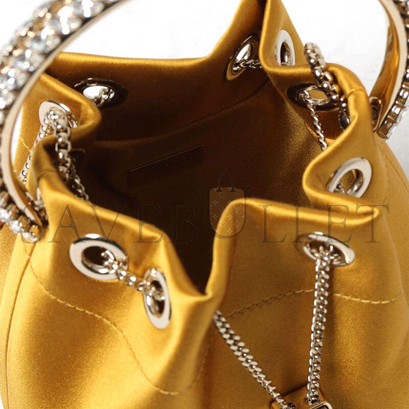 JIMMY CHOO BON BON BAG IN SATIN (15*14*9cm) 